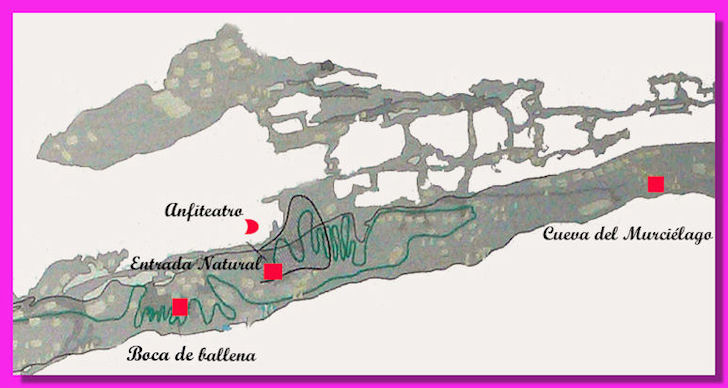 Mapa uno caverna carlsbad